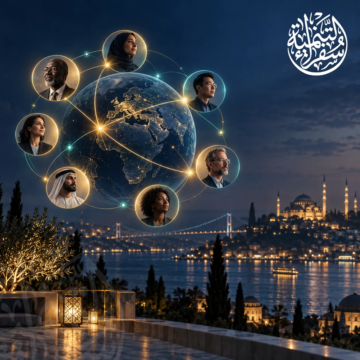مشاركون من جنسيات متعددة تربطهم علاقات تشبيك مقصودة